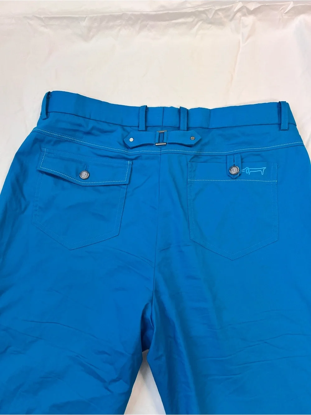 Louis Castel vibrant blue golf trousers